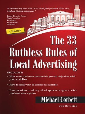 cover image of The 33 Ruthless Rules of Local Advertising